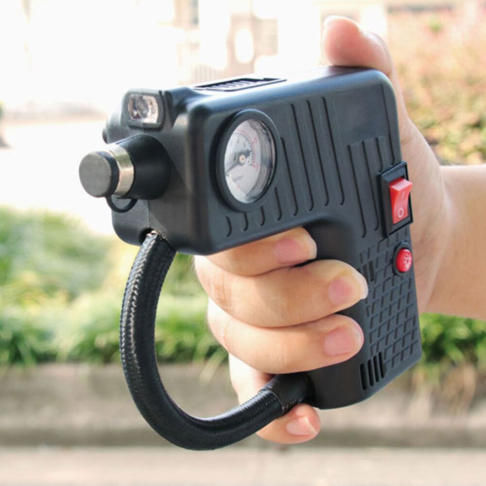 Draagbare elektrische auto luchtcompressor pomp bandenpomp 100 psi wielband luchtpomp voor auto motorfiets fiets  dc 12v