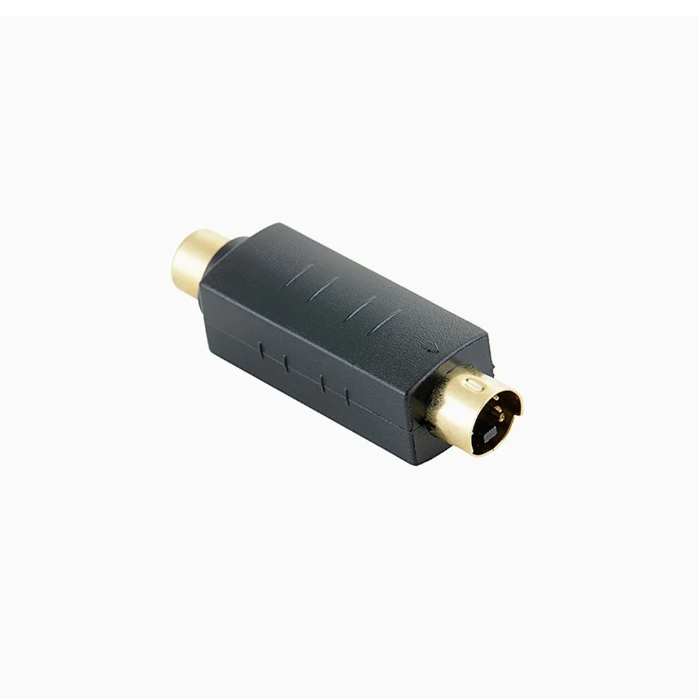 RCA hembra compuesto a 4 pines s-video svideo adaptador macho conector convertidor Terminal de vídeo revolución RCA madre AV