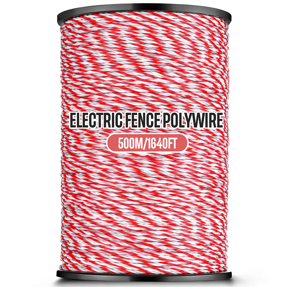 200/500M Roll Electric Fence Rope Polywire with St... – Vicedeal