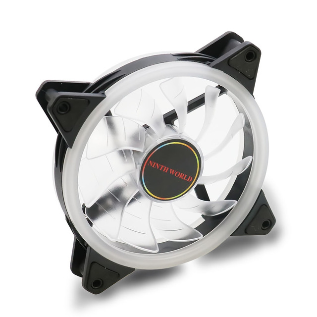 120mm LED Fan Water Cooler 120 Mm Fan Cool Glare Red Blue Green White Cooler Fan For CPU Coolers Radiators For Computer: black