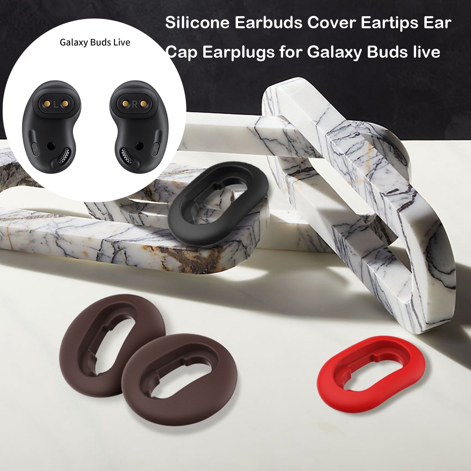 Zachte Siliconen Oordopjes Cover Oordopjes Oor Cap Oordopjes Voor S-AMSUNG -Galaxy Knoppen Live Bluetooth Oortelefoon