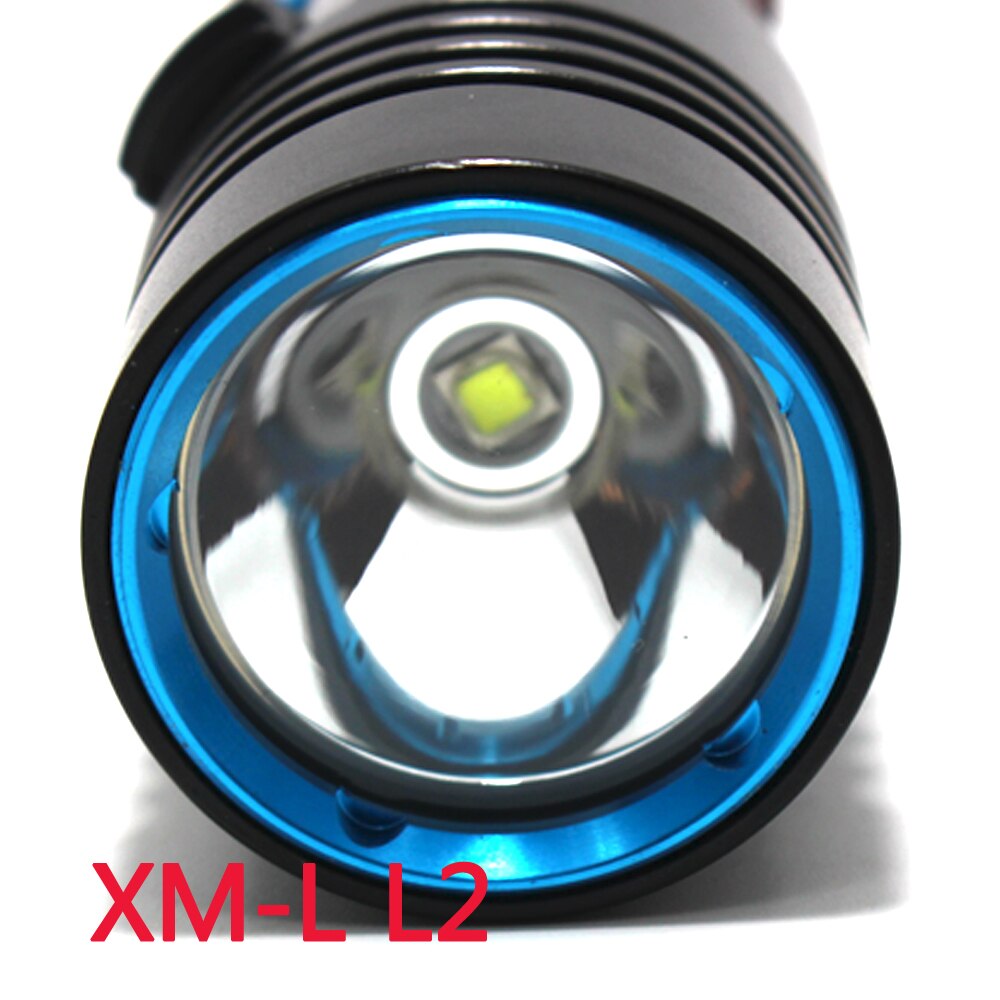 5000Lm XM-L2 Waterdicht Duik Onderwater 80 Meter LED Duiken Zaklamp Fakkel Lamp Licht Camping Lanterna Met Traploos dimmen