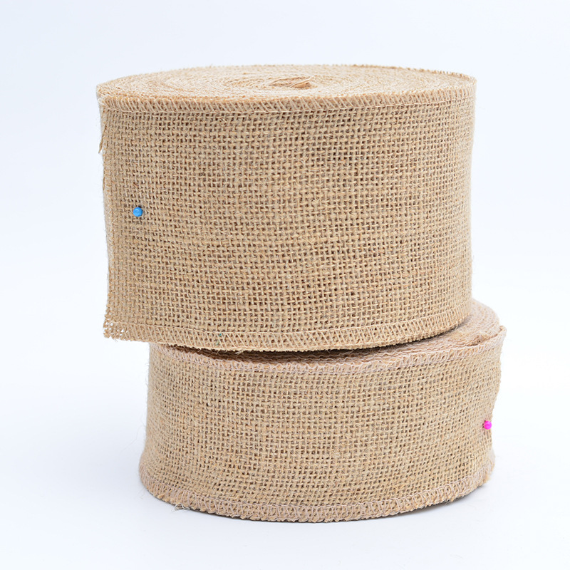1-10Meters/Roll Natural Jute Burlap Lace Hessian Hemp Ribbon Vintage Rustic Wedding Party Christmas Decor DIY Crafts Packag