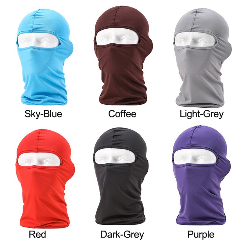 Riding Cycling Full Face Mask Neck Protecting Outdoor Balaclava Full Face Mask Ultra Thin Breathable Windproof