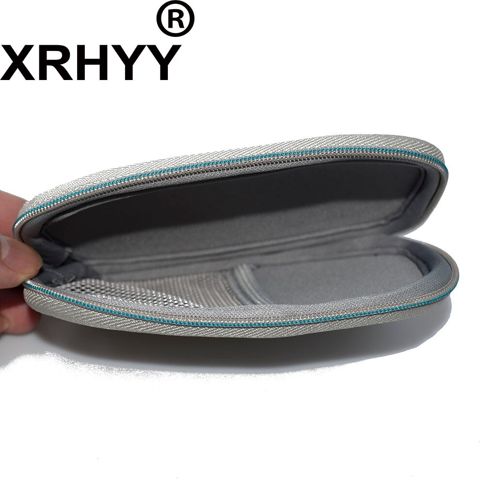 Xrhyy lynlås opbevaring rejsetaske etui til taske til bose  qc20 qc20i quietcomfort 20 hovedtelefoner-grå
