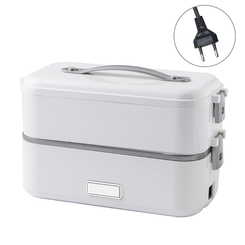 Electric Lunch Box Portable Food Heater 2 in 1 for Car/Truck Work Washable Stainless Steel Portable Food Warmer