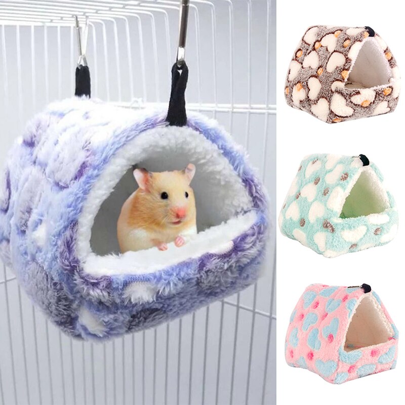 Sac de couchage pour Animal domestique, maison cochon d'inde, nid de Hamster d'hiver, petit Animal, nid de Rat, joli coussin de lit, accessoires pour animaux de compagnie,