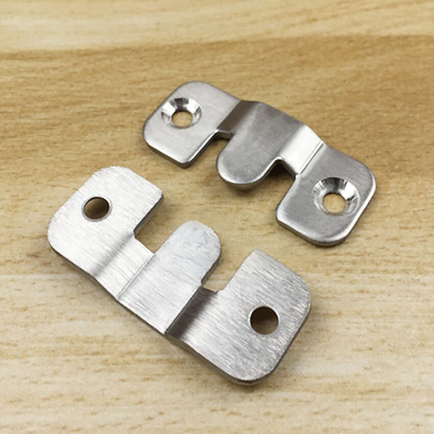 2Pcs/set Stainless Steel Home Bed Connector Buckle Hanging Buckle Hing Furniture Frames, Gallery Picture Frame Hings Buckles