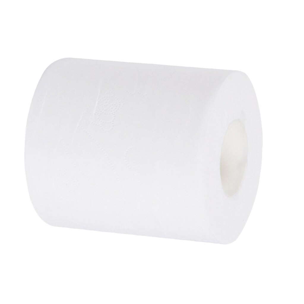 1Pcs 4-Ply Toilet Paper White Bath Tissue Family Roll Paper Ultra-Soft Tissue