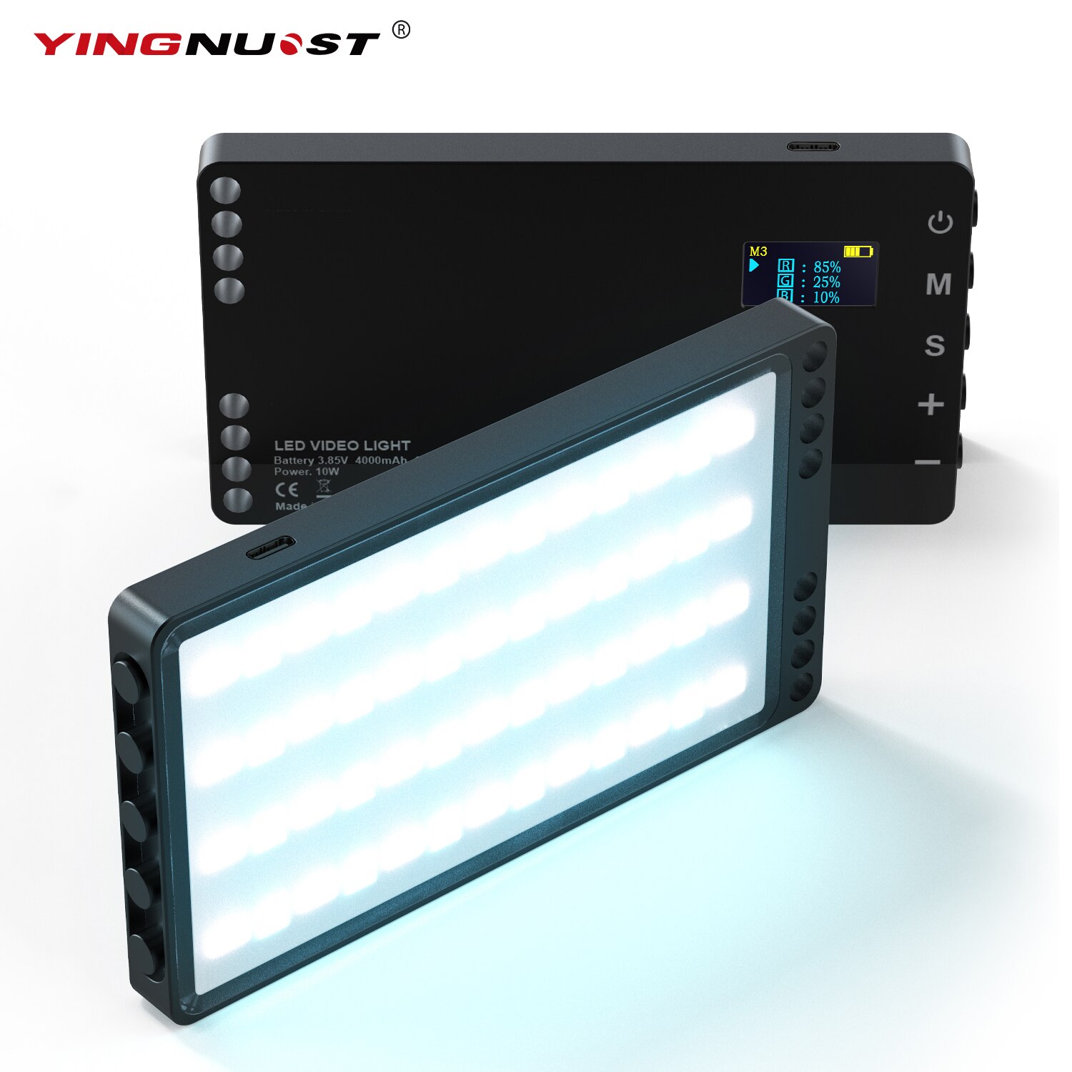 Oplaadbare Rgb Video Licht Draagbare Kleurrijke Achtergrond Led Panel Met Dslr Camera Mount Voor Fotografie Studio Foto Tiktok
