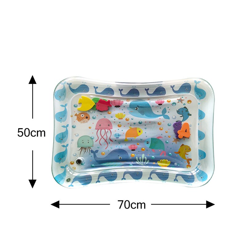 Alfombrilla de agua para bebés y niños, alfombrilla gruesa de Pvc, ideal para el vientre, para actividades deportivas