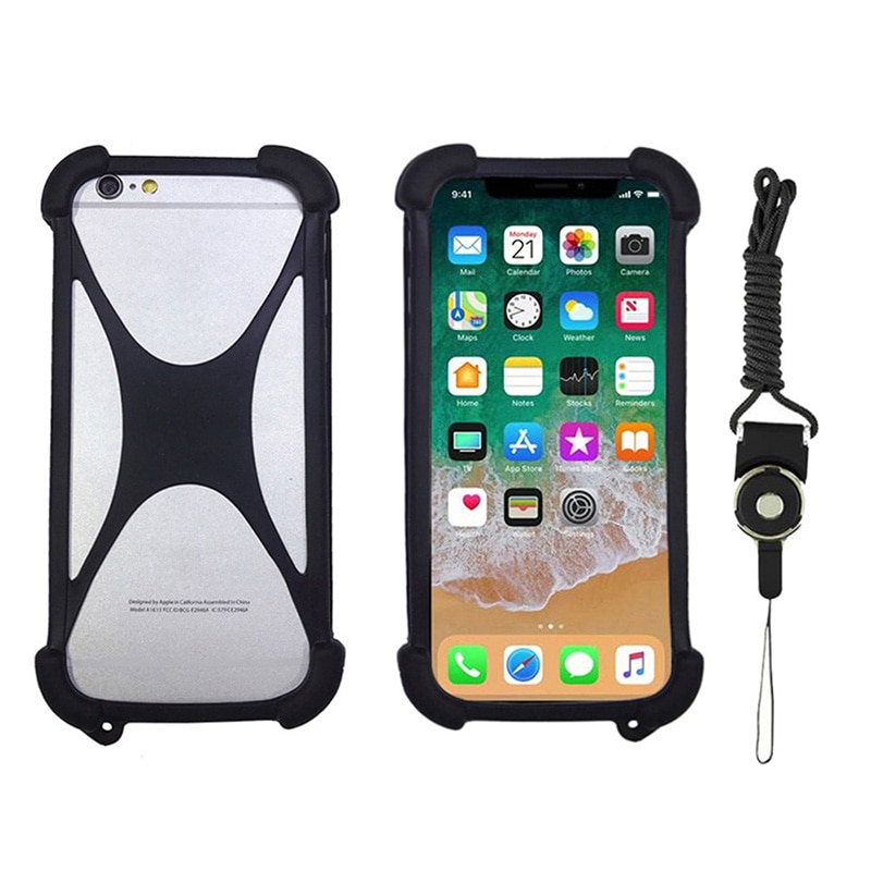 Blackview BV9600 Pro / Plus BV9500 étui Silicone pare-chocs souple élastique téléphone sangle housse de protection pour Blackview BV8000 Pro