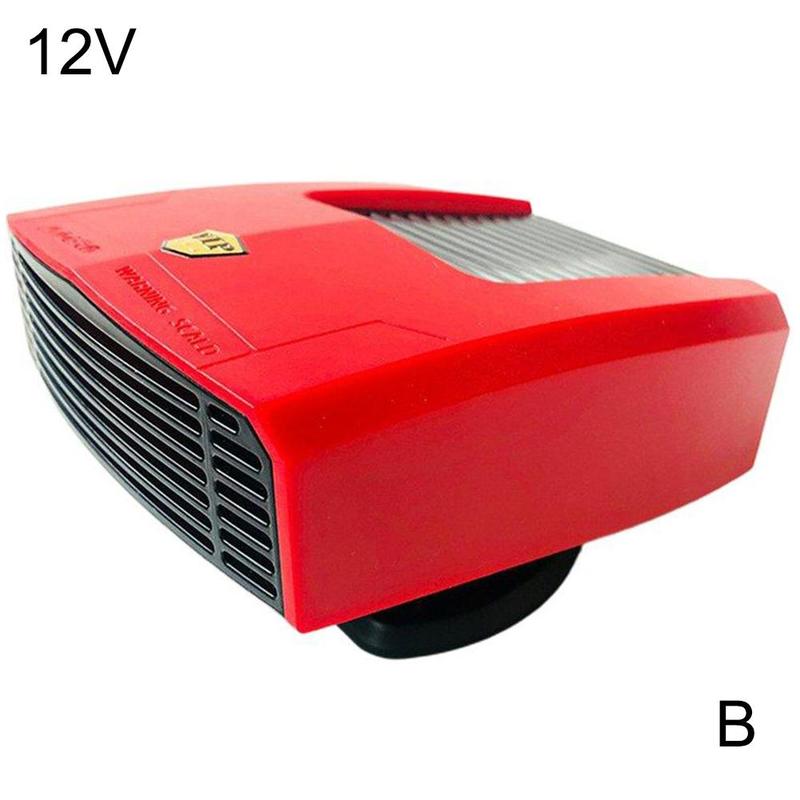 12V/24V 800W Auto Luchtverwarming Ontdooien Defogging Koelventilator Voorruit Quick Verwarming Auto Heater Fan: 12V Red