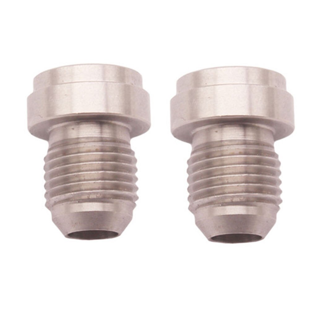 Silver AN-3 Straight Weld Adapter Fittings Connector CNC Machined Fuel Tank