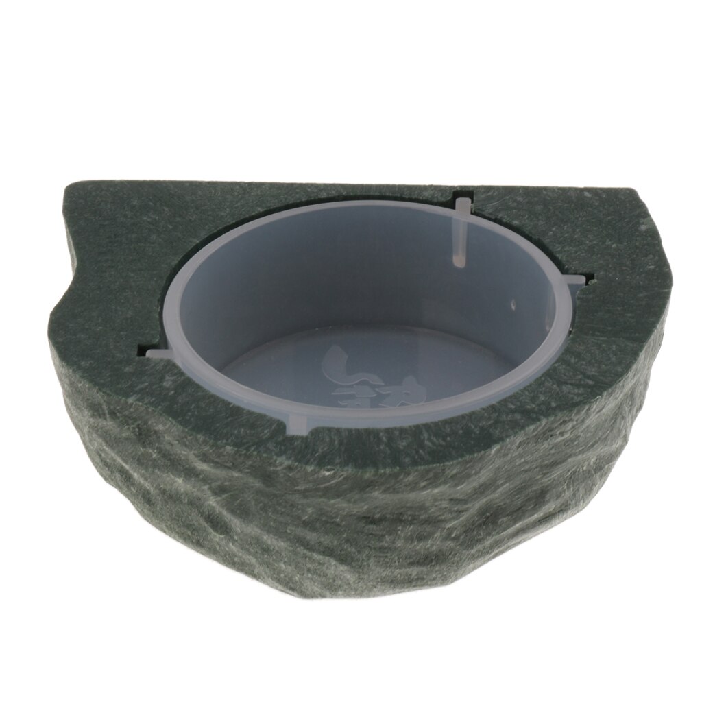 Magnet Gecko Feeder Ledge Reptile Terrarium Decorative Feeding Plastic Cup Bowl for Reptiles Crested Gecko Feeding