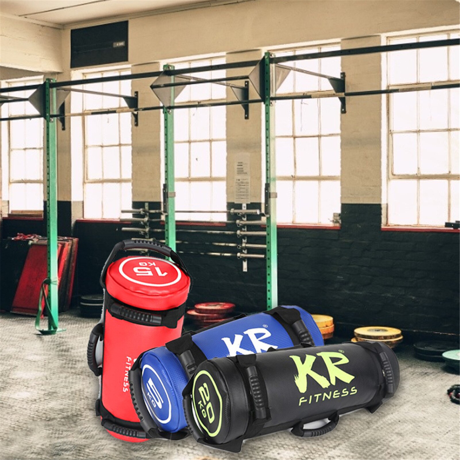 Bolsa de arena para entrenamiento de fuerza, saco de arena relleno de 5/10/15/20/25/30Kg, para Fitness, ejercicio, entrenamiento con pesas