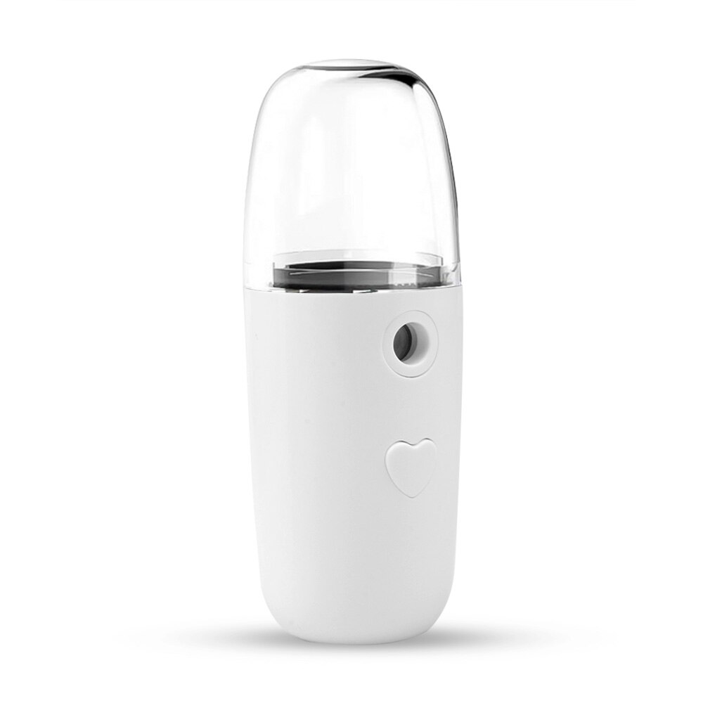 Auto luftbefeuchter Tragbare Kleine Luftbefeuchter USB Aufladbare 30ML Handheld Wasser Meter Ultraschall Ladung Diffusor Mini Öl: Weiß