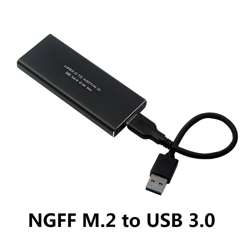 Carcasa de disco duro M.2 NGFF a USB3.0 SSD adaptador externo caja de disco duro HDD SSD carcasa soporte protocolo UASP