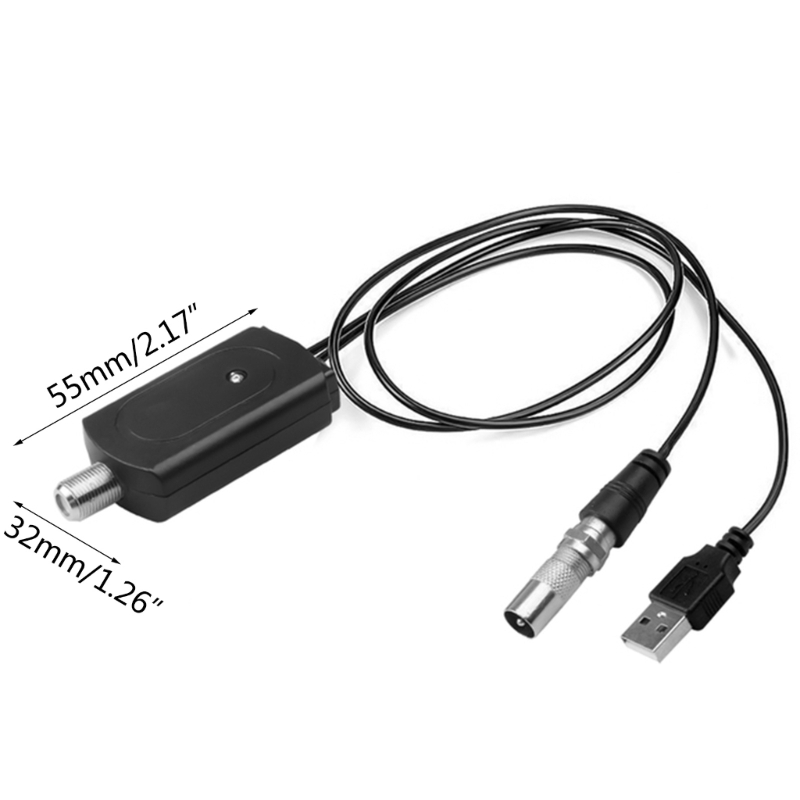 High-gain Low Noise HDTV Antenna Amplifier Booster Antenna Adapter USB
