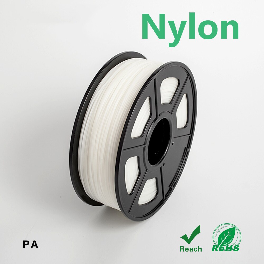 PA 3D Printer Filament Nylon V2 1.75mm/3.0mm 1KG 100% no Bubble With Spool High Toughness Material Printing Vas Lampshade