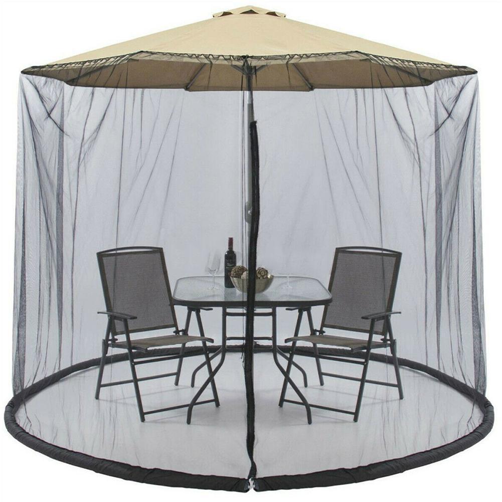 Mosquito Net Outdoor Patio Umbrella Net Cover Roman Free Installation Anti-mosquito Umbrella Umbrella Straight X2B9