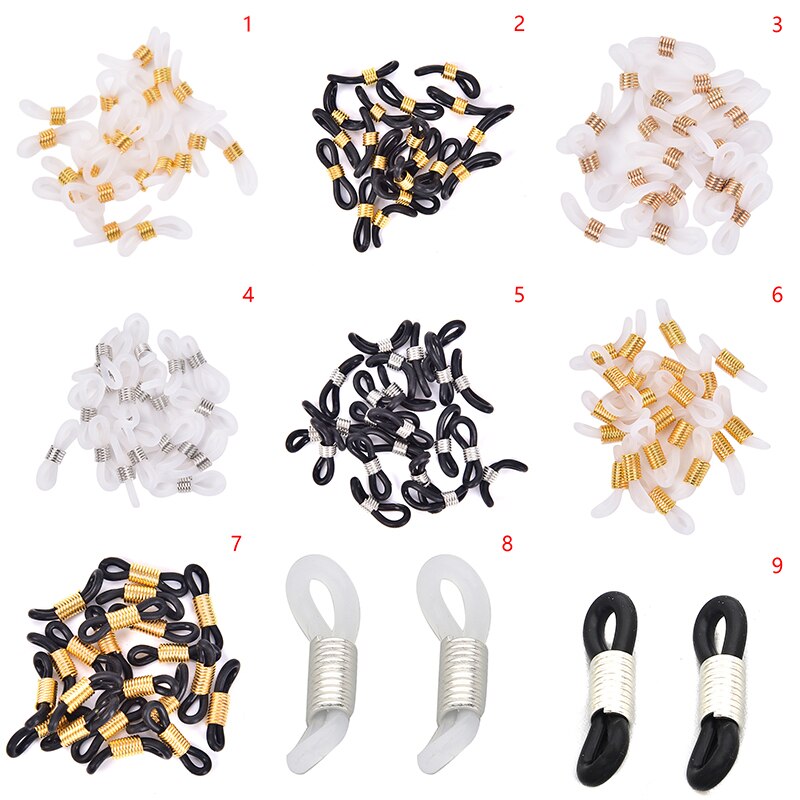 20pcs Strap Retainer End Loop Connector Ear Hook Eyeglasses Spectacles Chain Glasses Retainer Ends Rope Sunglasses Cord Holder