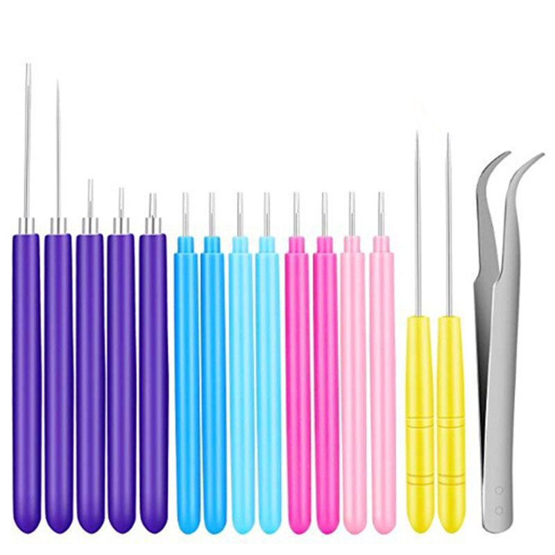 DIY Paper Quilling Tools Slotted Kit Quilling Needle Pen Curling Paper Cardmaking Project Tools Set for Beginner: Set C