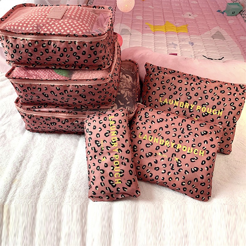 6-teiliges Reise-Organizer-einstellen, Koffer-Aufbewahrungsbeutel, tragbare Kleidung, Unterwäsche, Schuhe, Würfel, Reisen, machen-hoch-Taschen, Gepäck-Organizer
