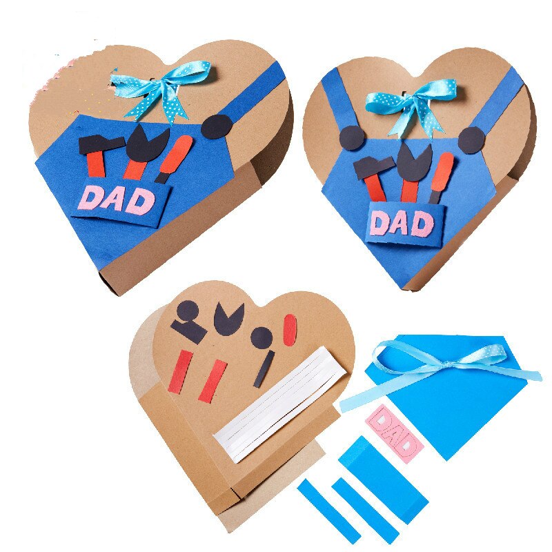Leraar Vaders Dag Diy Materiaal Tas Liefde Toolbox Kinderen Educatief Ouder Kind Speelgoed Kleuterschool Kids Craft