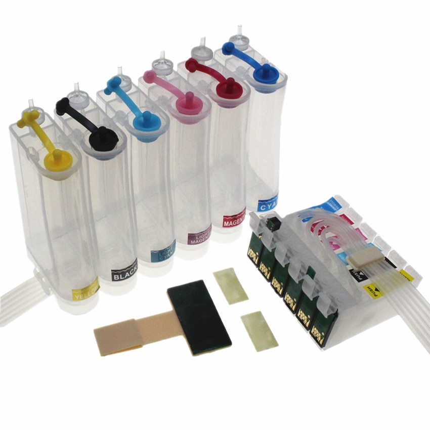 T0801 T0806 Continuous Ink Supply System Ciss Voor Epson Stylus Photo R265 R360 R285 P50 Rx585 0846