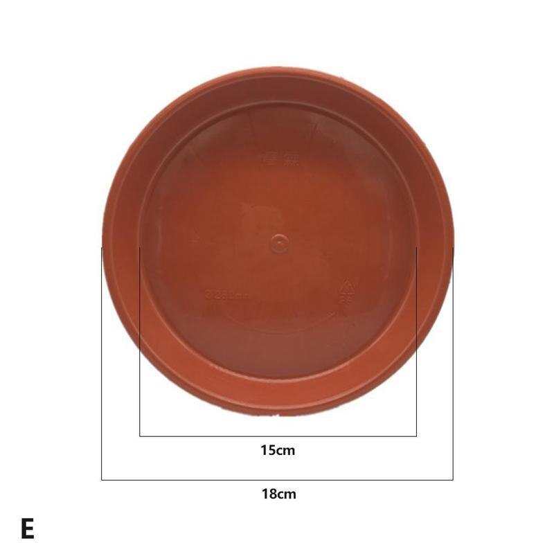 Tray Plastic Potted Flower Flat Edge Round Water Tray Tray Gree Storage Water Tool Garden Decoration Orchid Fleshy X4K0: Dark blue 180