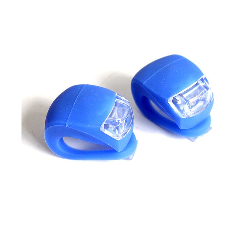 Luces de bicicleta, cabeza LED de silicona rueda de luz delantera de la bicicleta trasera, luz de ciclismo impermeable, luces de advertencia de scooter para niños