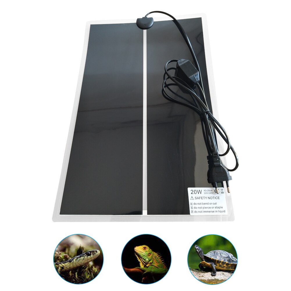 5W-20W Temperature Controller Pet Multi Size Reptile Heat Mat Reptile Incubator Tuning Switch Heating Pad Accessories Us Eu Plug