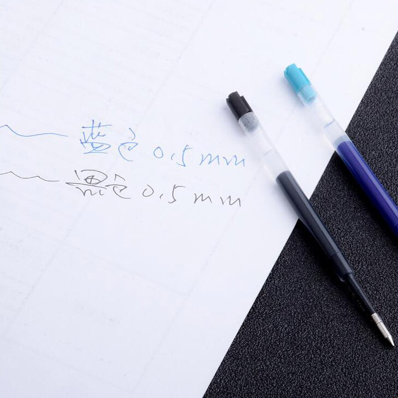 10Pc 98mm Blue ink Refills BLACK 424 Ballpoint Pen Stationery Student Office School Supplies