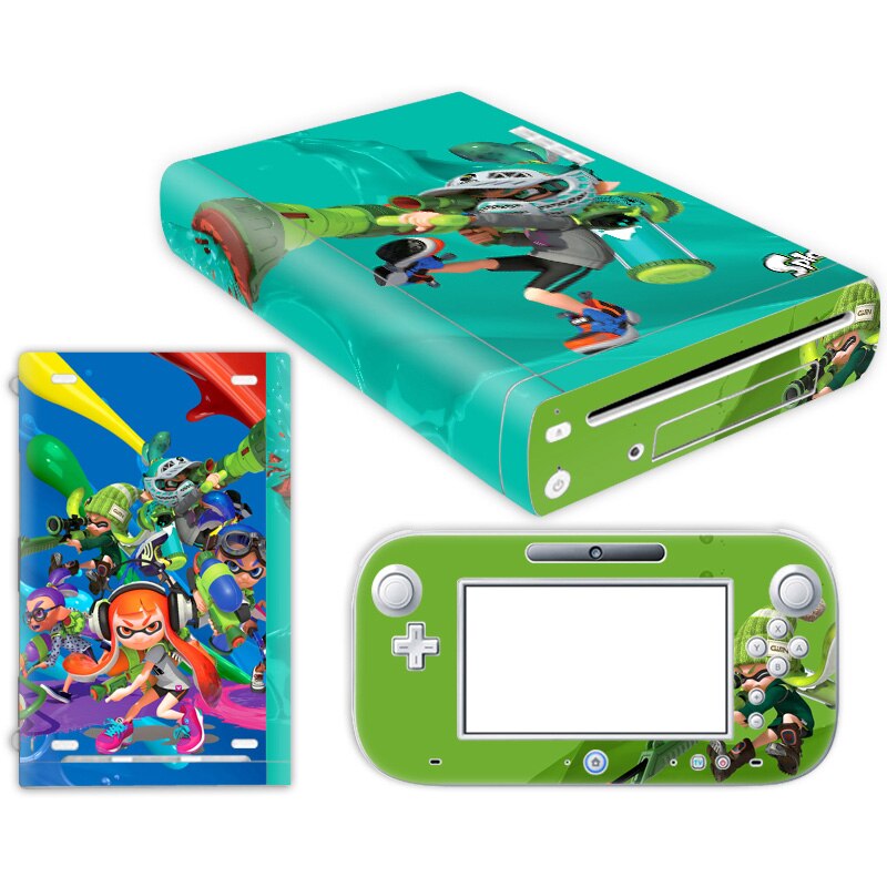 Funda para consola W ii U con controles remotos Skins para pegatina Nintend w ii u para w ii u skin: TN-WiiU-0556