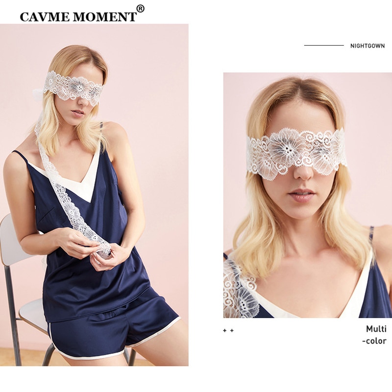 CAVME Satijn Zijden Pyjama Sets voor Vrouwen Spaghetti Band Shorts Zomer Sexy Nachtkleding 2 Stuks Homeclothes