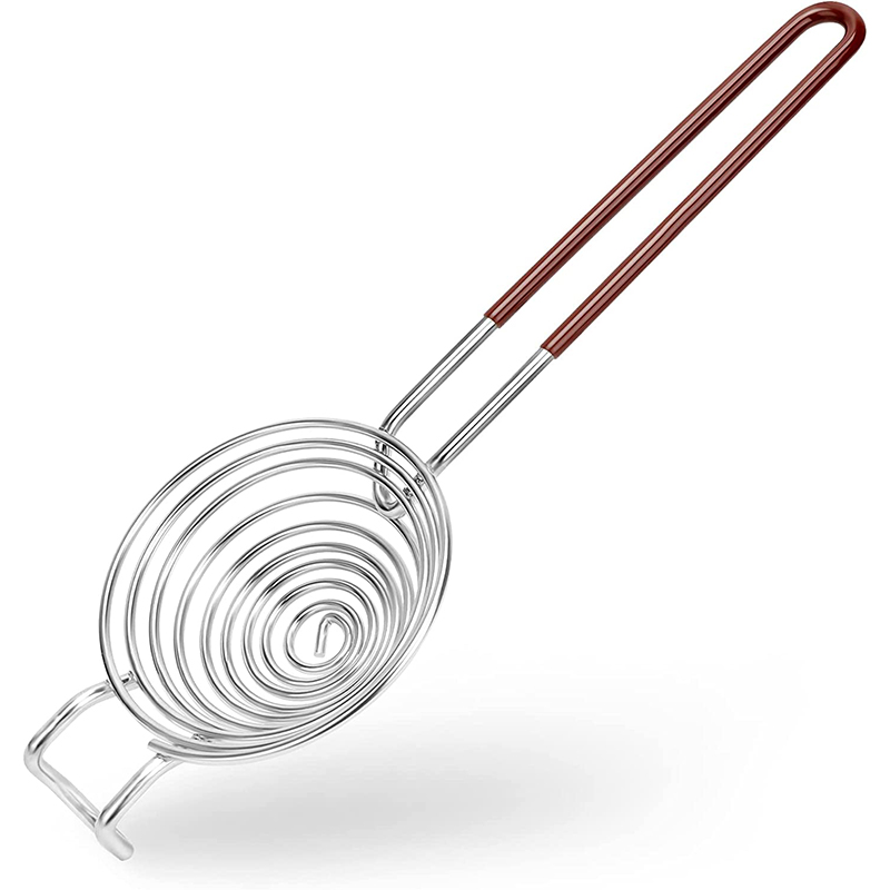 LMETJMA Ei-Trenner, langer Griff, Eiweiß-Trenner, lebensmittelechter Edelstahl, Eigelb-Trennfilter, Küchenhelfer JT178: Kaffee