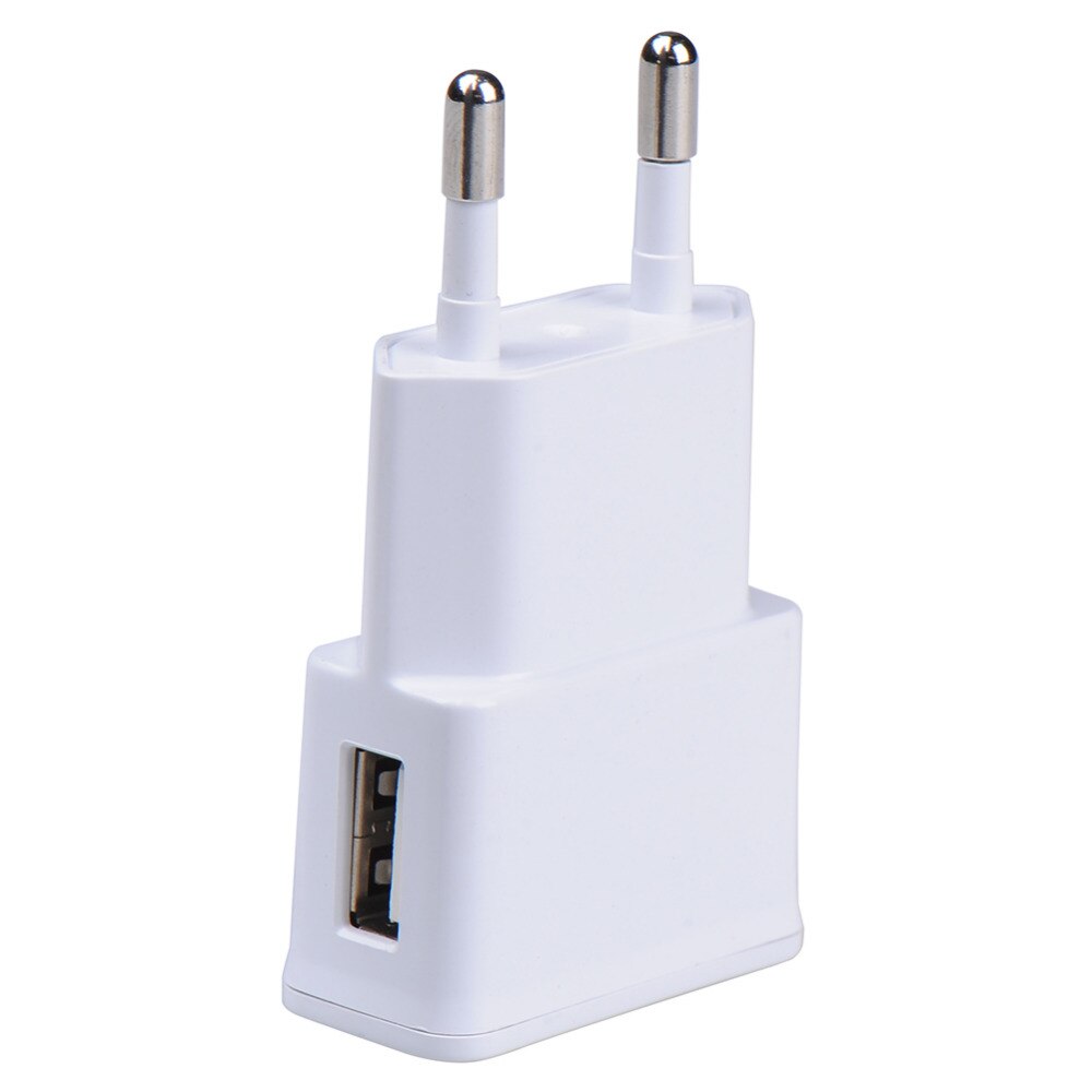 5V fast 1A Plug Dual Double USB Universal mobile phone charger Wall AC Power Charger Home or Travel For iphone ipad ipod charger: 2A 1USB white