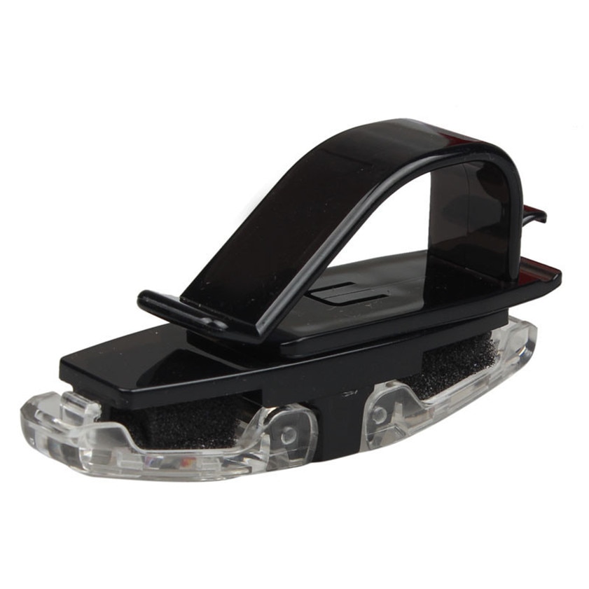 Auto-styling Auto Zonneklep Clip Houder Voor Dual Zonnebril Lenzenvloeistof Leesbril