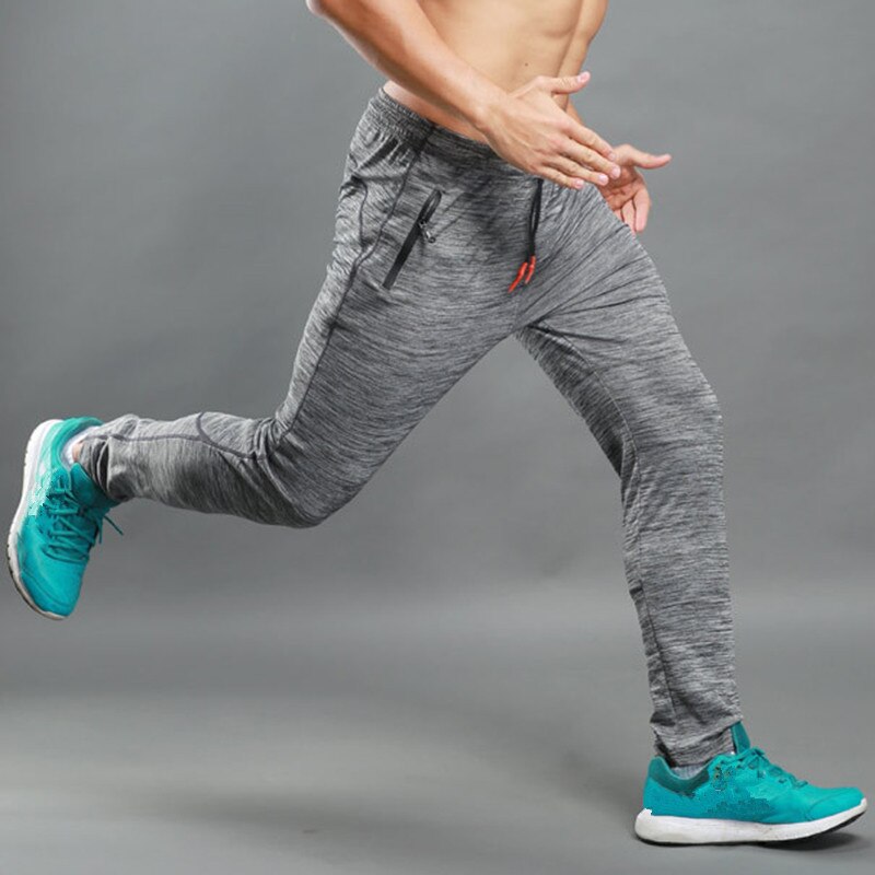 Vertvie Sweat Pants Summer Jogging Trousers Fitness Sport Pants Men Elastic Breathable Grey Running Training Pants Basketball