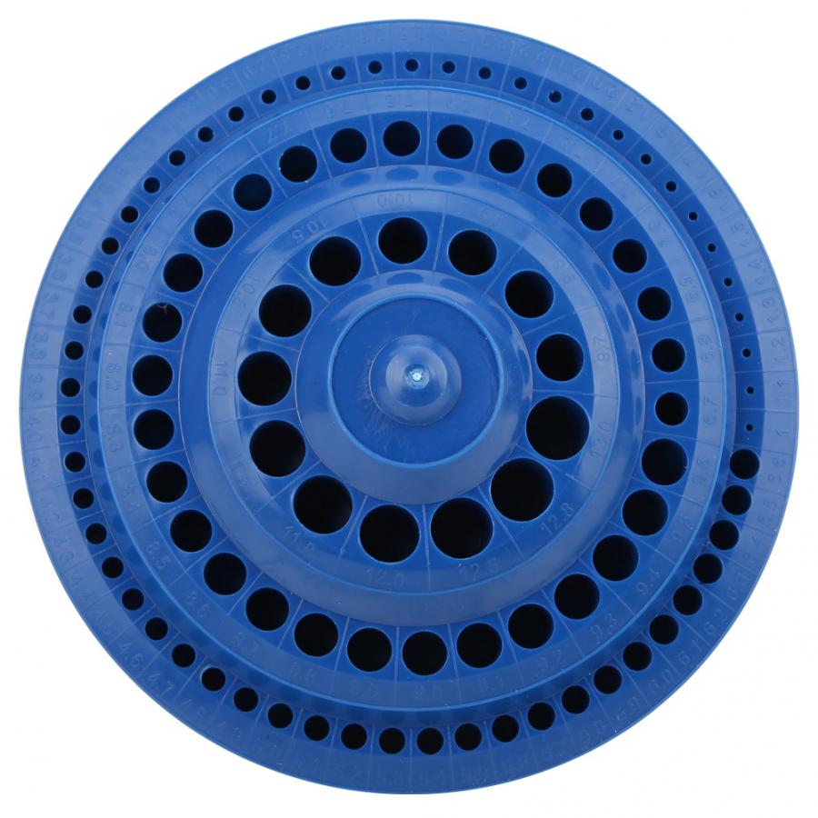 Multi-functional Drill Box Tool Storage Case Round Shape Drill Bits Multi-holes DIY Plastic Box Storage Box
