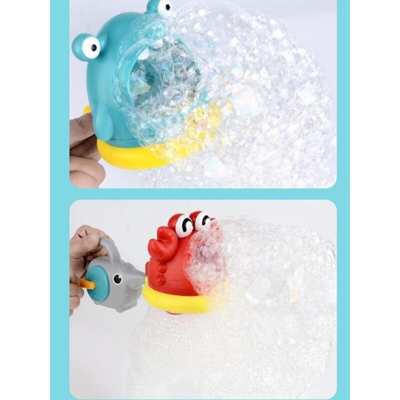 1PC BPA Free Plastic Bubble Blowing Product Cartoon Crab/Shark Bubble Maker Interactive Play Kits Bubble Machine Toy