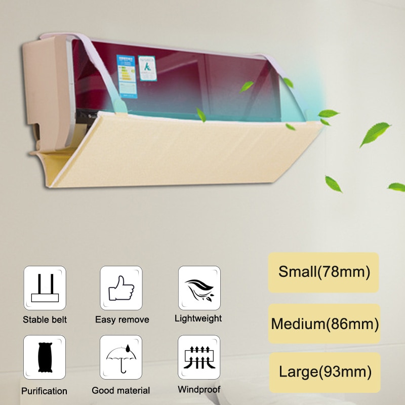 Household Adjustable Anti Direct Blowing Air Conditioner Shield Cold Air Conditioner Wind Deflector Baffle Anti-wind Shield