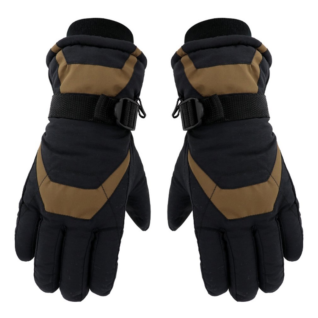 Winter Handschuhe herren Handschuhe Winter Kalt Wasserdichte Verdickung Samt Handschuhe: B