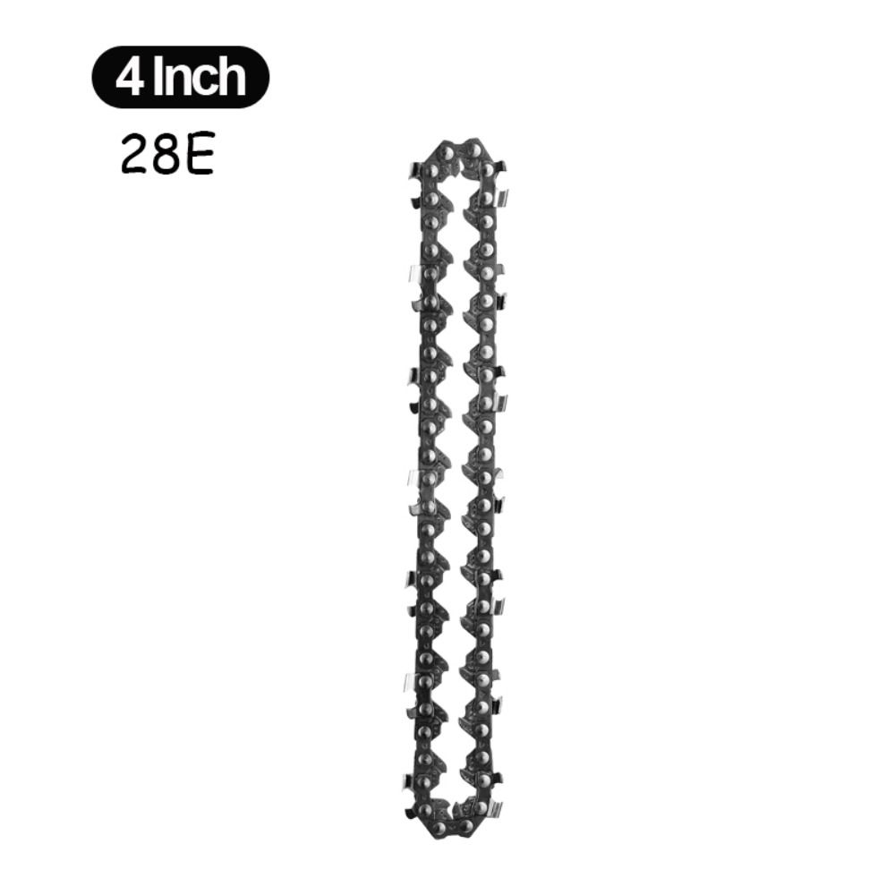 4/6/8 Inch Stalen Kettingzaagkettingen Vervangen Elektrische Kettingzaag Accessoires Elektrische Zaagblad Houtzagen Mini Elektrisch Gereedschap: Kaki