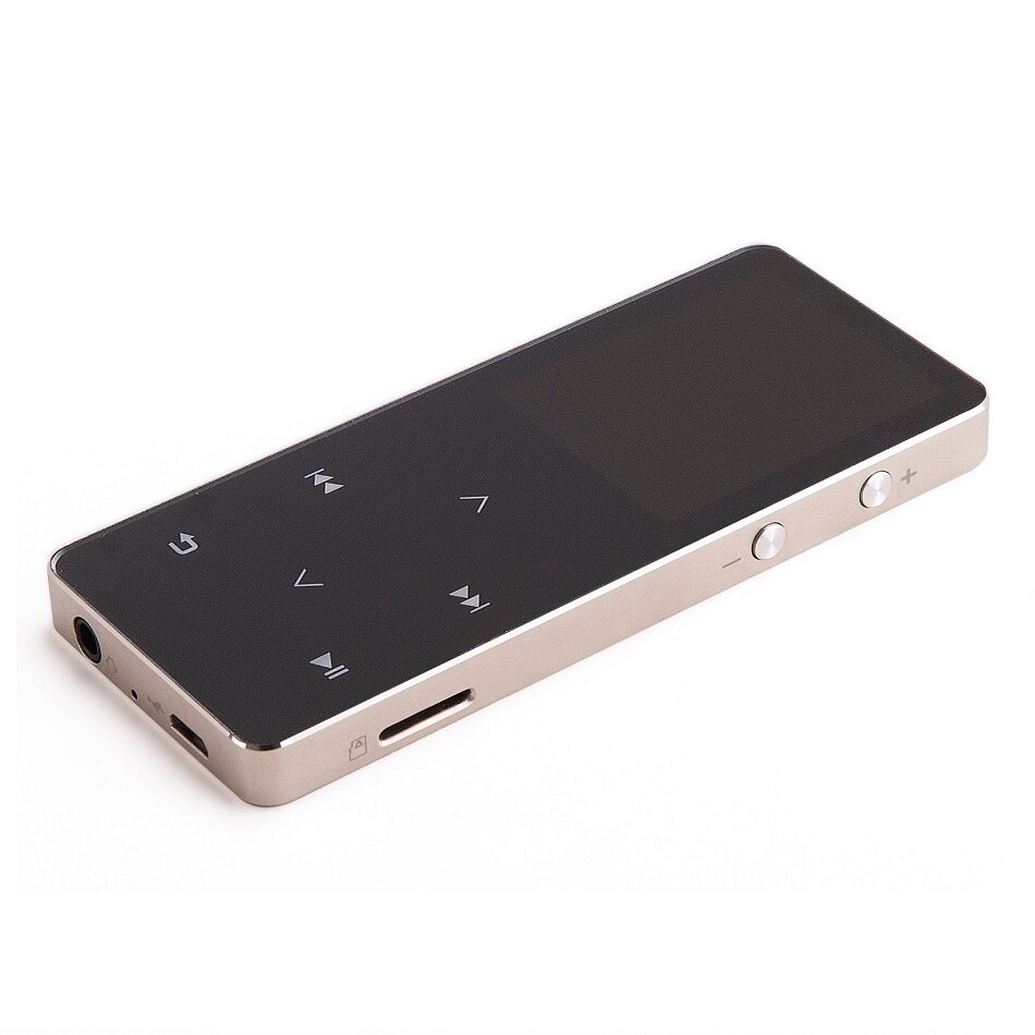 GERUIDA MP3 Bluetooth MP4 Portable Video Player 8GB Metal Music Player With Voice Recorder Support TF Video FM Watch Picture: Gold