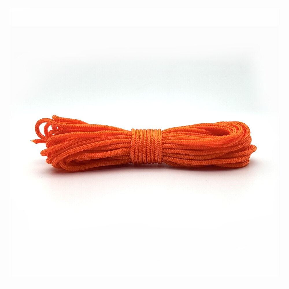 100 Meter 2 mm solide Fallschirmschnur Schlüsselband Seil Mil spez Typ ein Strang Klettern Camping Überlebensausrügestochen Paracord: Orange / 10M