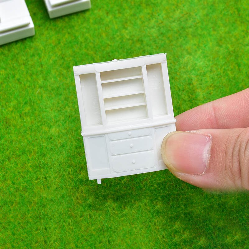 10pcs DIY modello di sabbia modello da tavolo materiale da costruzione ABS Mobili 1/50 di scala per il Layout in miniatura paesaggio/modello di mobili