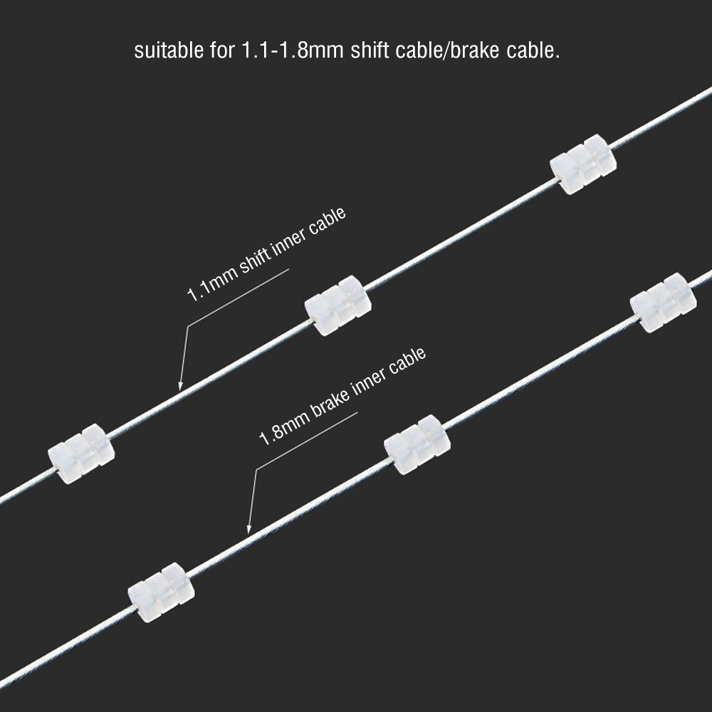 Mountain Bike Bicycle Cable Donuts Repair Accessories O-Ring Brake Cable Rubber Donuts Transparent Rubber Anti-Scratch Housing