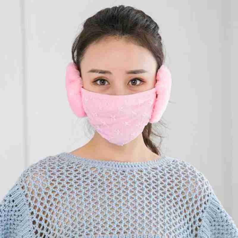 2 in 1 Ohr Wärmer Frauen Warme Kopfhörer Vlies Winter Frauen Ohrenschützer Maske draussen Reiten Zubehör unisex Ohr Wärmer Frauen